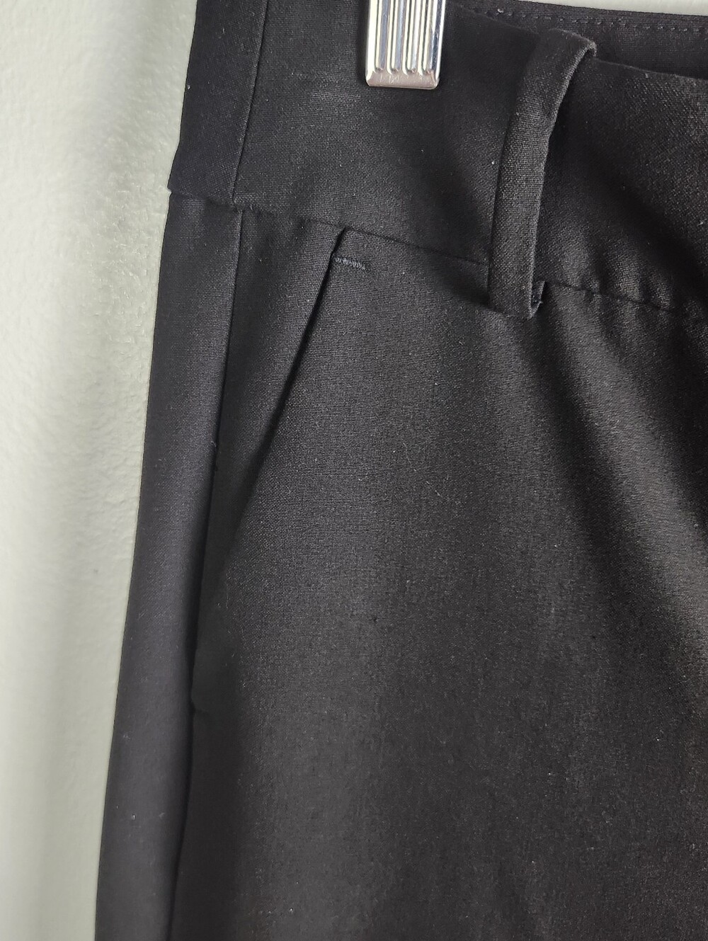 J. Crew Mercantile Black Slim Straight Mid Rise Cropped Ankle Pants Size 6 #726 - Picture 3 of 12